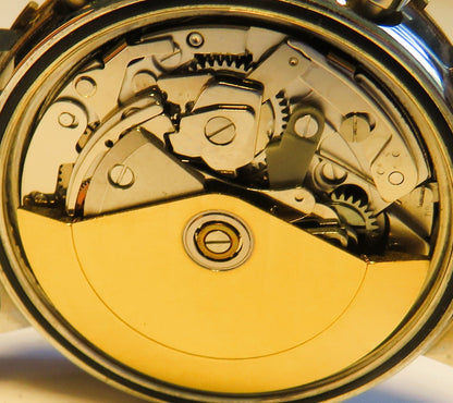 Bulova 4806 NOS Herren Chronorgraph Automatik Stahl Gold Day Date OVP - Sammler - Uhren