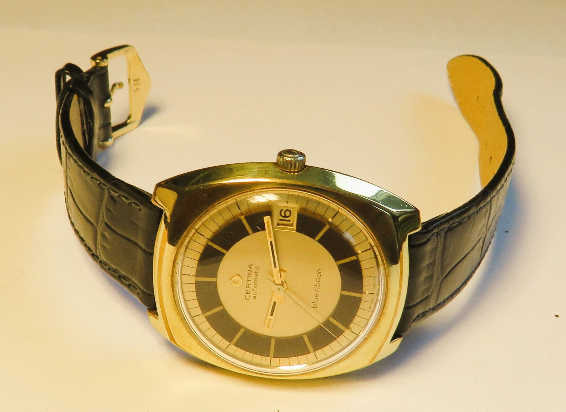 Certina Blue Ribbon Automatik Herrenarmbanduhr ca. 1970 Topzustand in OVP - Sammler - Uhren