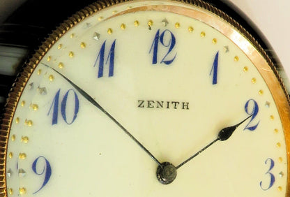 Chronomètre Zenith seltenste Luxus Herren Taschenuhr in Achat Gehäuse ca. 1900 - Sammler - Uhren