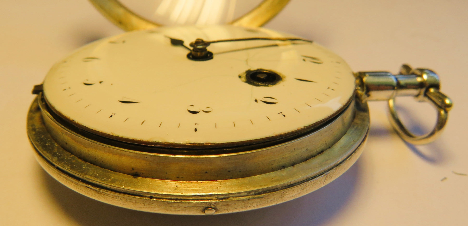 Coulin Jacques à Genève Spindel Taschenuhr Silber ca. 1795 - läuft - Sammler - Uhren