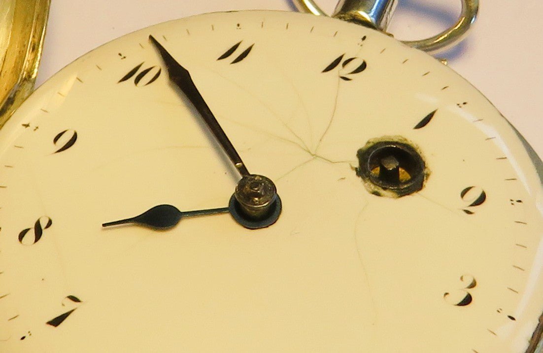 Coulin Jacques à Genève Spindel Taschenuhr Silber ca. 1795 - läuft - Sammler - Uhren