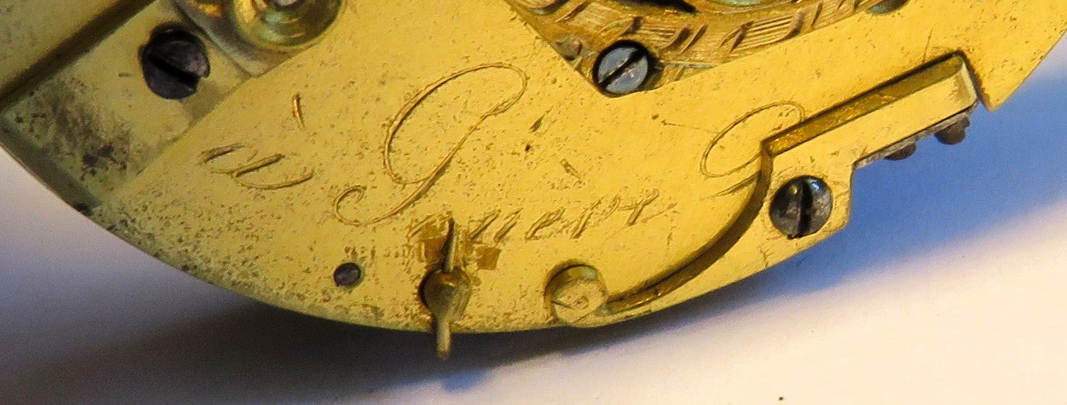 Coulin Jacques à Genève Spindel Taschenuhr Silber ca. 1795 - läuft - Sammler - Uhren