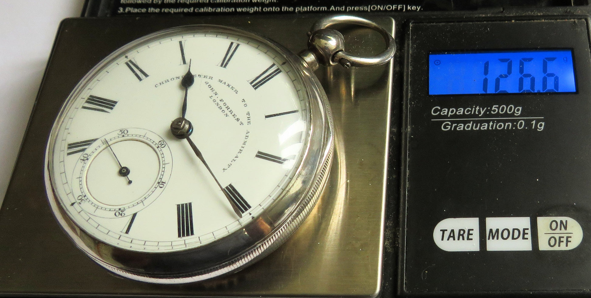 Deckuhr Marine Chronometer John Forrest London 925 Sterling Britsh Navy 1897 - Sammler - Uhren
