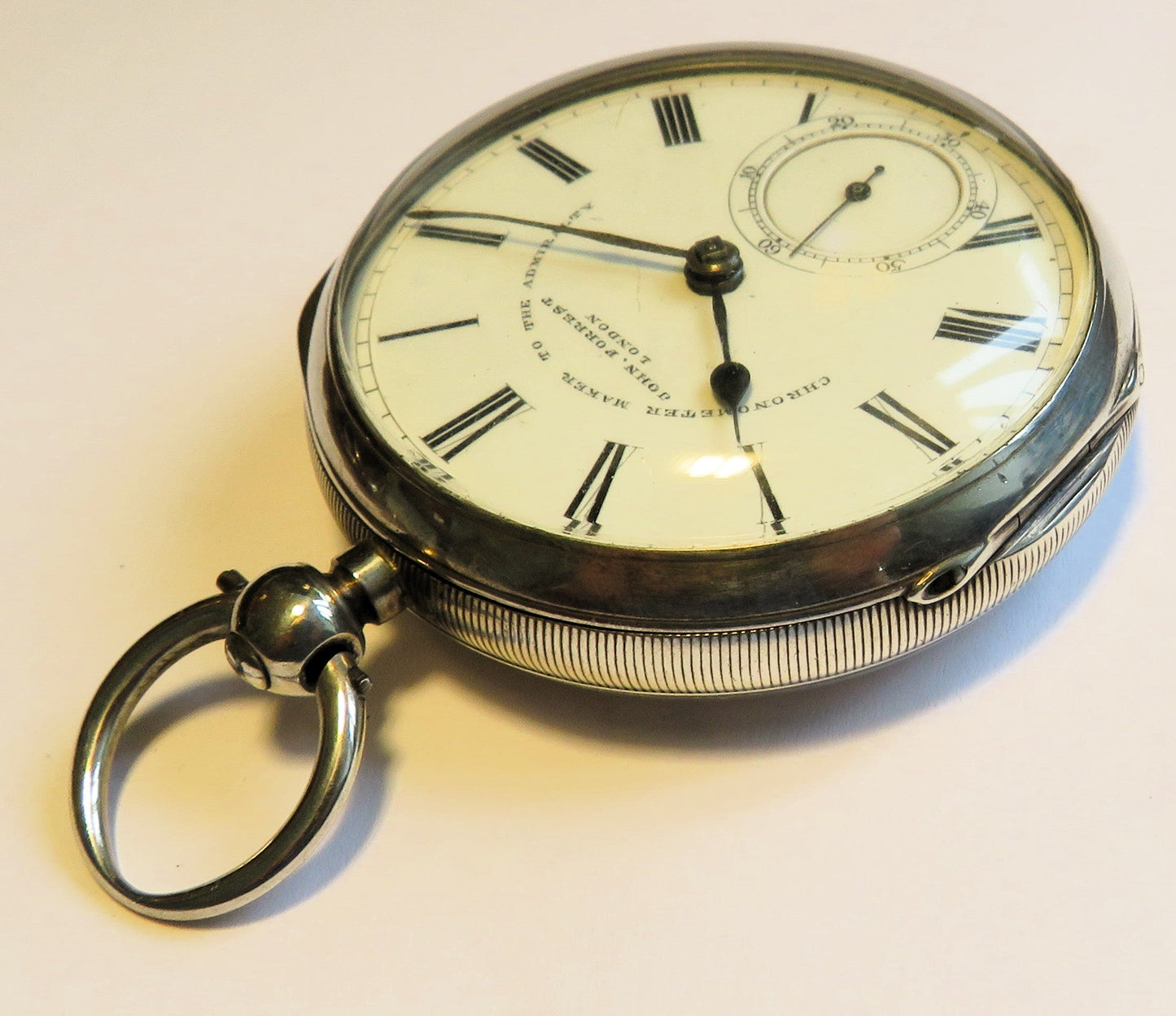 Deckuhr Marine Chronometer John Forrest London 925 Sterling Britsh Navy 1897 - Sammler - Uhren