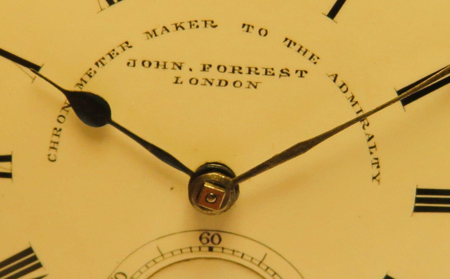 Deckuhr Marine Chronometer John Forrest London 925 Sterling Britsh Navy 1897 - Sammler - Uhren