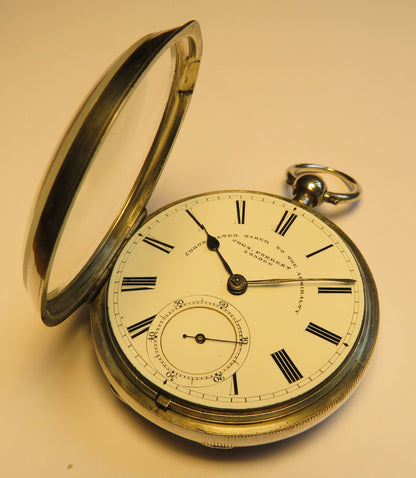 Deckuhr Marine Chronometer John Forrest London 925 Sterling Britsh Navy 1897 - Sammler - Uhren