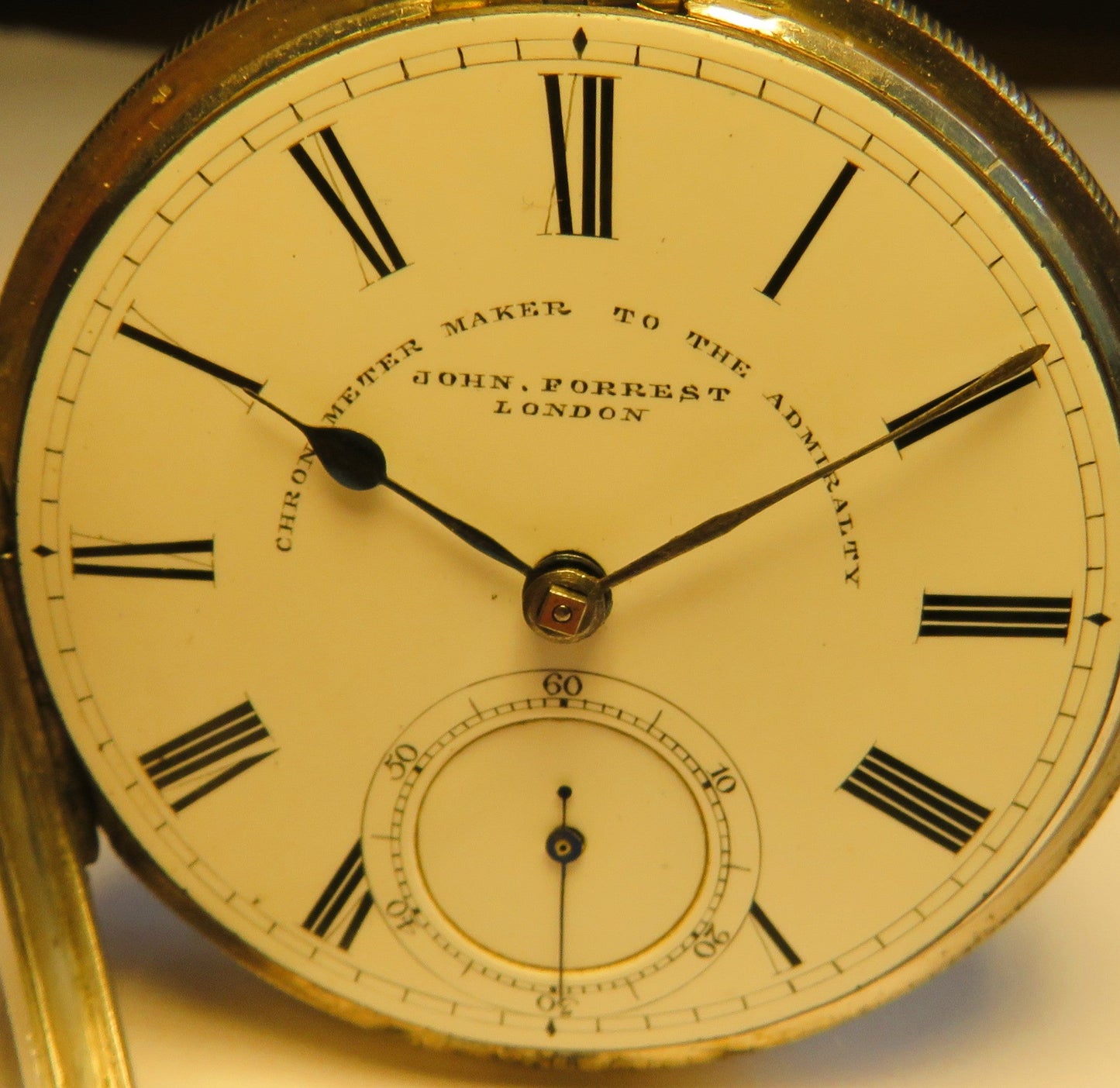 Deckuhr Marine Chronometer John Forrest London 925 Sterling Britsh Navy 1897 - Sammler - Uhren