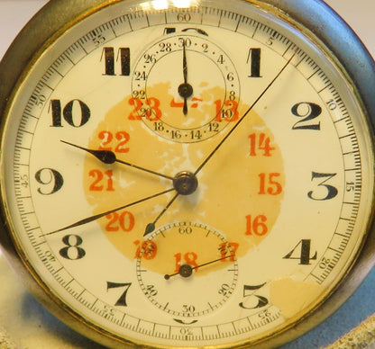 Deckuhr Militär Artillerie Chronograph 1. Weltkrieg WK1 vermutl. Le Phare 1918 - Sammler-Uhren