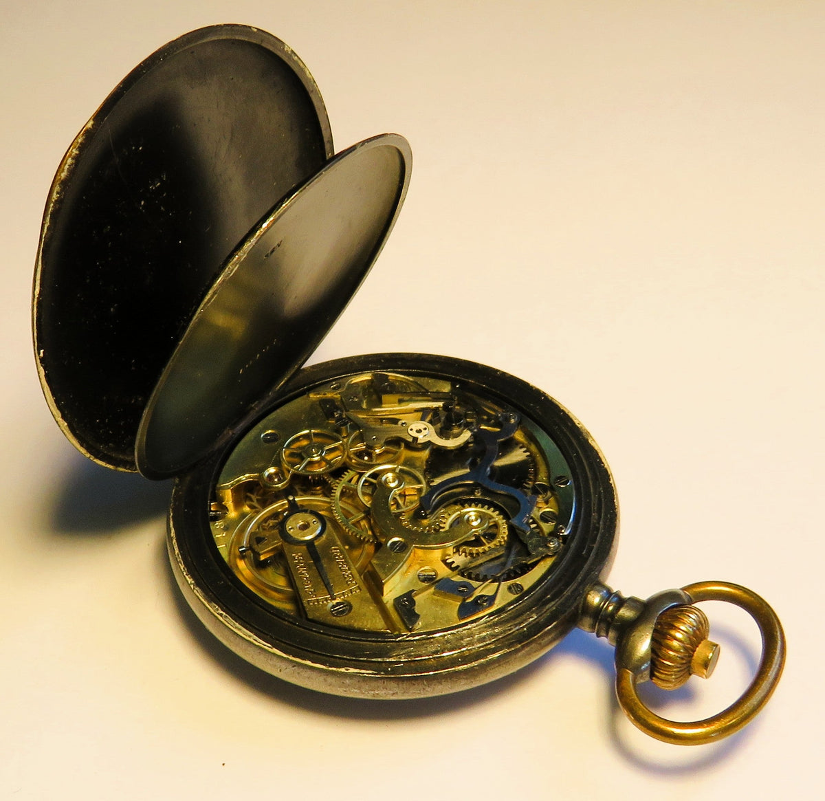 Deckuhr Militär Artillerie Chronograph 1. Weltkrieg WK1 vermutl. Le Phare 1918 - Sammler-Uhren