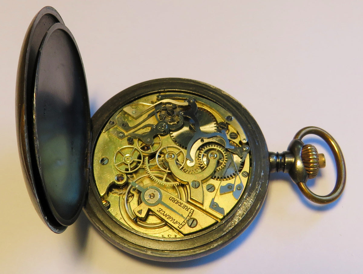 Deckuhr Militär Artillerie Chronograph 1. Weltkrieg WK1 vermutl. Le Phare 1918 - Sammler-Uhren