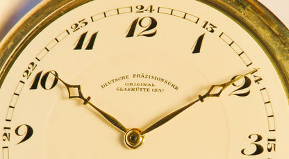 Deutschen Präzisionsuhr Original Glashütte Taschenuhr 0,800 Silber Schwanenhals - Sammler - Uhren