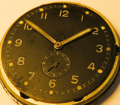 Dienstuhr Heer Wehrmacht WK2 2. Weltkrieg Urofa 58 Raumnutzwerk Glashütte - Sammler - Uhren