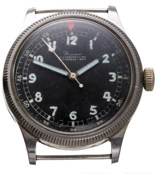 Domino frühe Pfeilindex Fliegeruhr Pilot Watch Reichsluftwaffe 1930 WK2 läuft - Sammler - Uhren