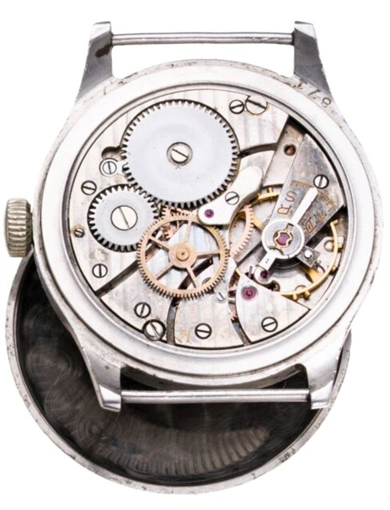 Domino frühe Pfeilindex Fliegeruhr Pilot Watch Reichsluftwaffe 1930 WK2 läuft - Sammler - Uhren