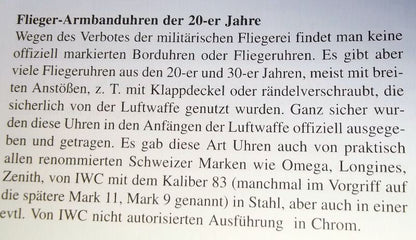 Domino frühe Pfeilindex Fliegeruhr Pilot Watch Reichsluftwaffe 1930 WK2 läuft - Sammler - Uhren