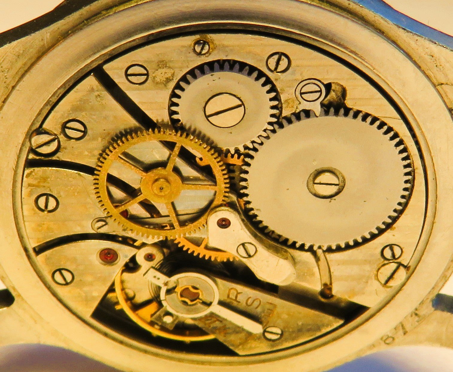 Domino frühe Pfeilindex Fliegeruhr Pilot Watch Reichsluftwaffe 1930 WK2 läuft - Sammler - Uhren