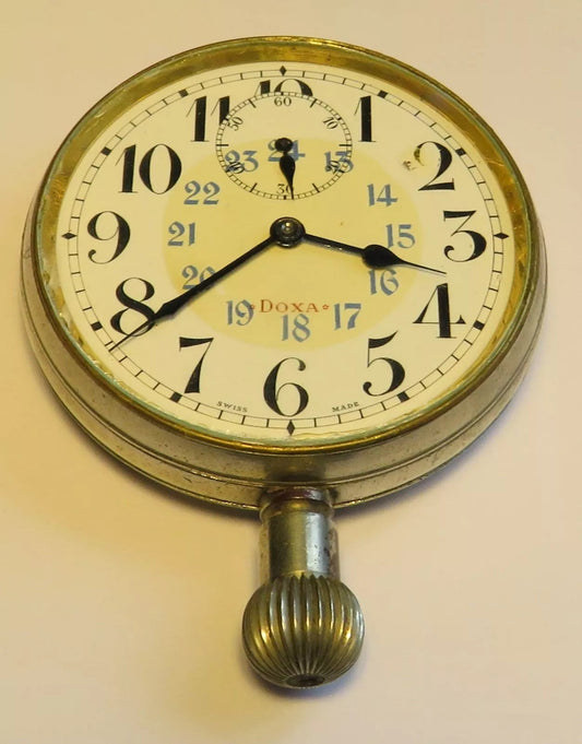 Doxa orig. Borduhr Einbauuhr Zeppelin Luftschiff kaiserliche Fliegertruppe Wk1 - Sammler - Uhren
