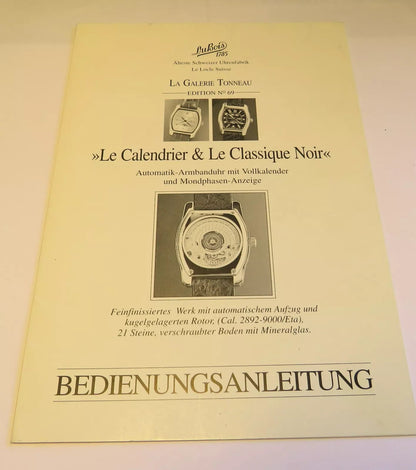Du Bois "Le Calendrier & Le Classique Noir" Herren Armbanduhr Automatik Dubois - Sammler - Uhren