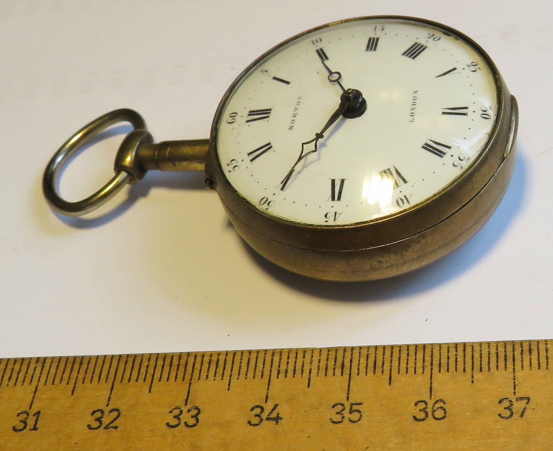 Eardly Norton London Spindeltschenuhr ca. 1775 englischer Hofuhrmacher - Sammler - Uhren
