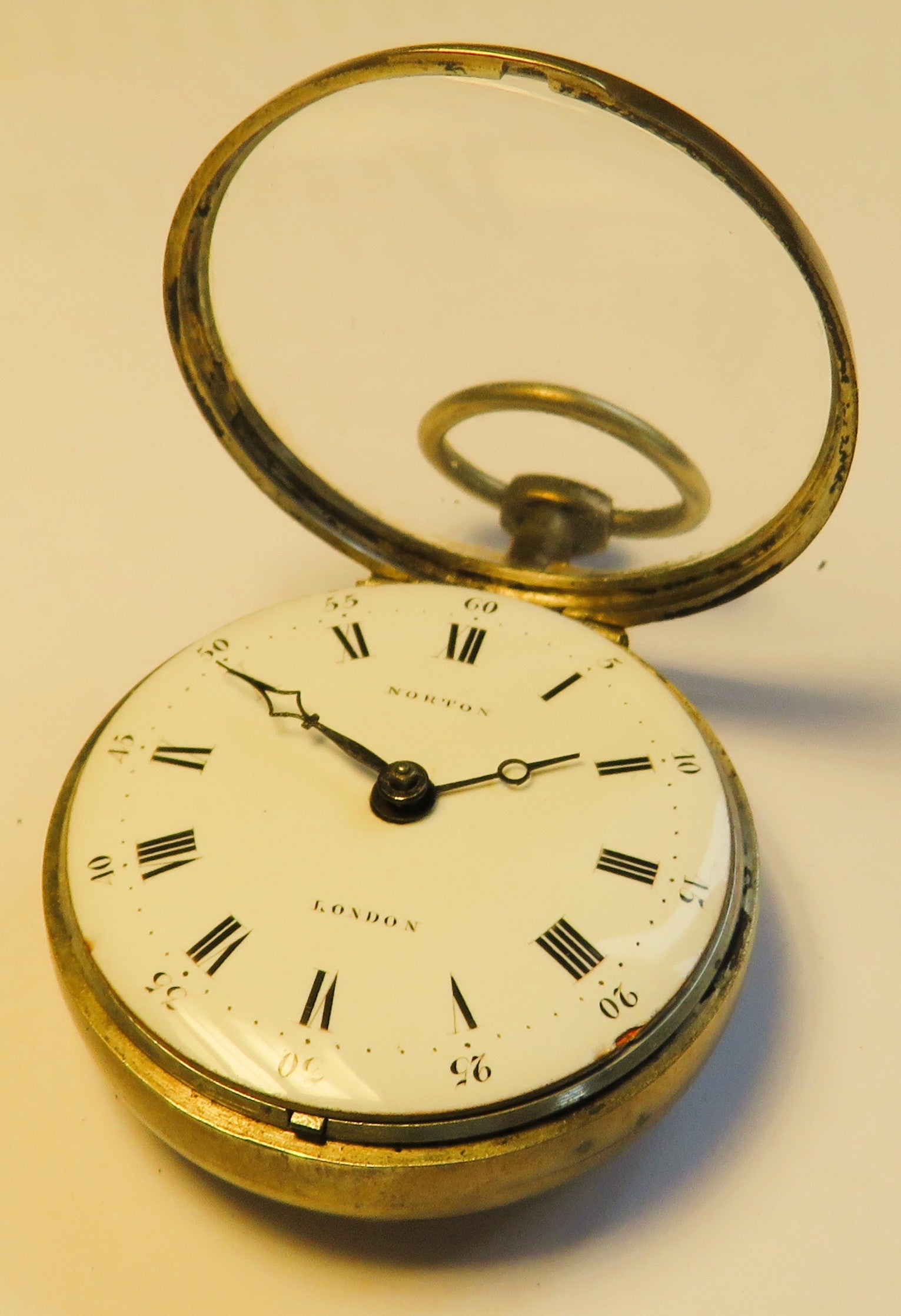 Eardly Norton London Spindeltschenuhr ca. 1775 englischer Hofuhrmacher - Sammler - Uhren
