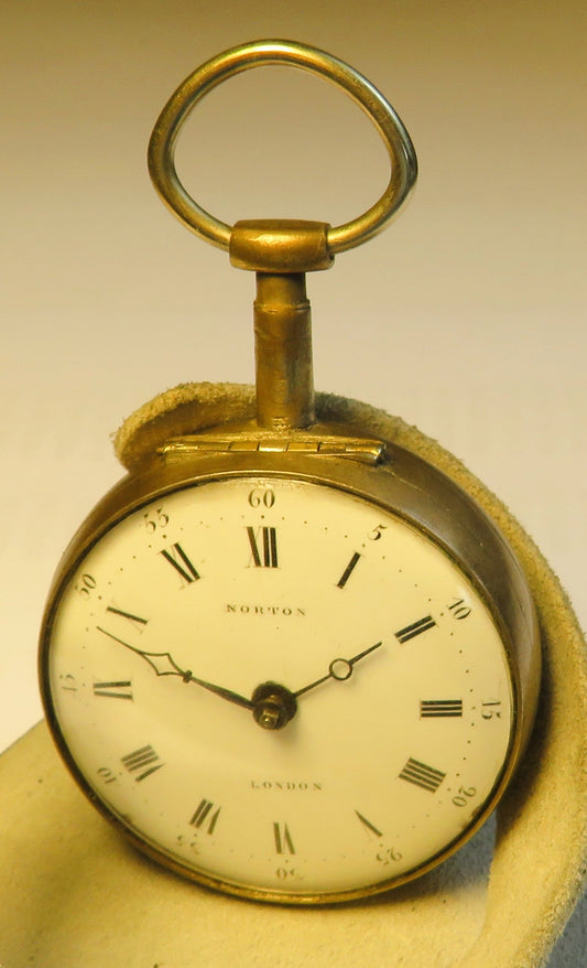 Eardly Norton London Spindeltschenuhr ca. 1775 englischer Hofuhrmacher - Sammler - Uhren