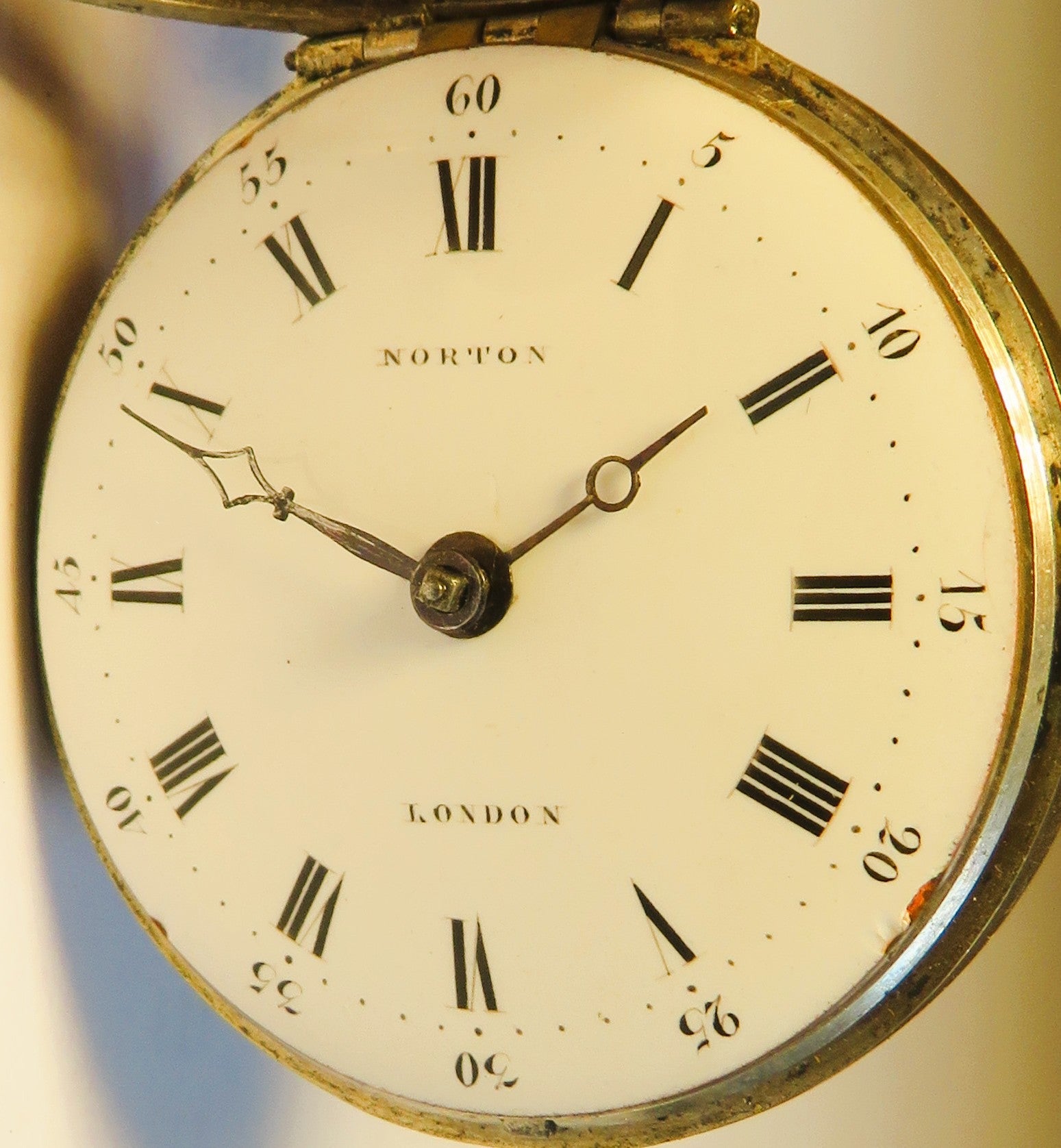 Eardly Norton London Spindeltschenuhr ca. 1775 englischer Hofuhrmacher - Sammler - Uhren