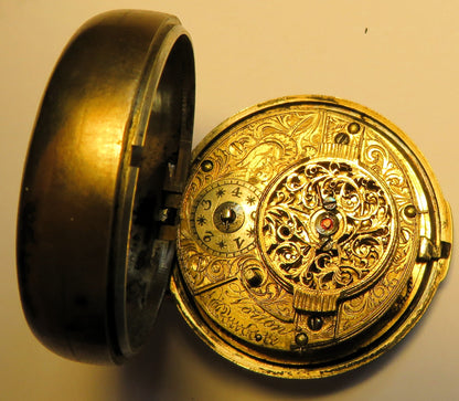 Eardly Norton London Spindeltschenuhr ca. 1775 englischer Hofuhrmacher - Sammler - Uhren