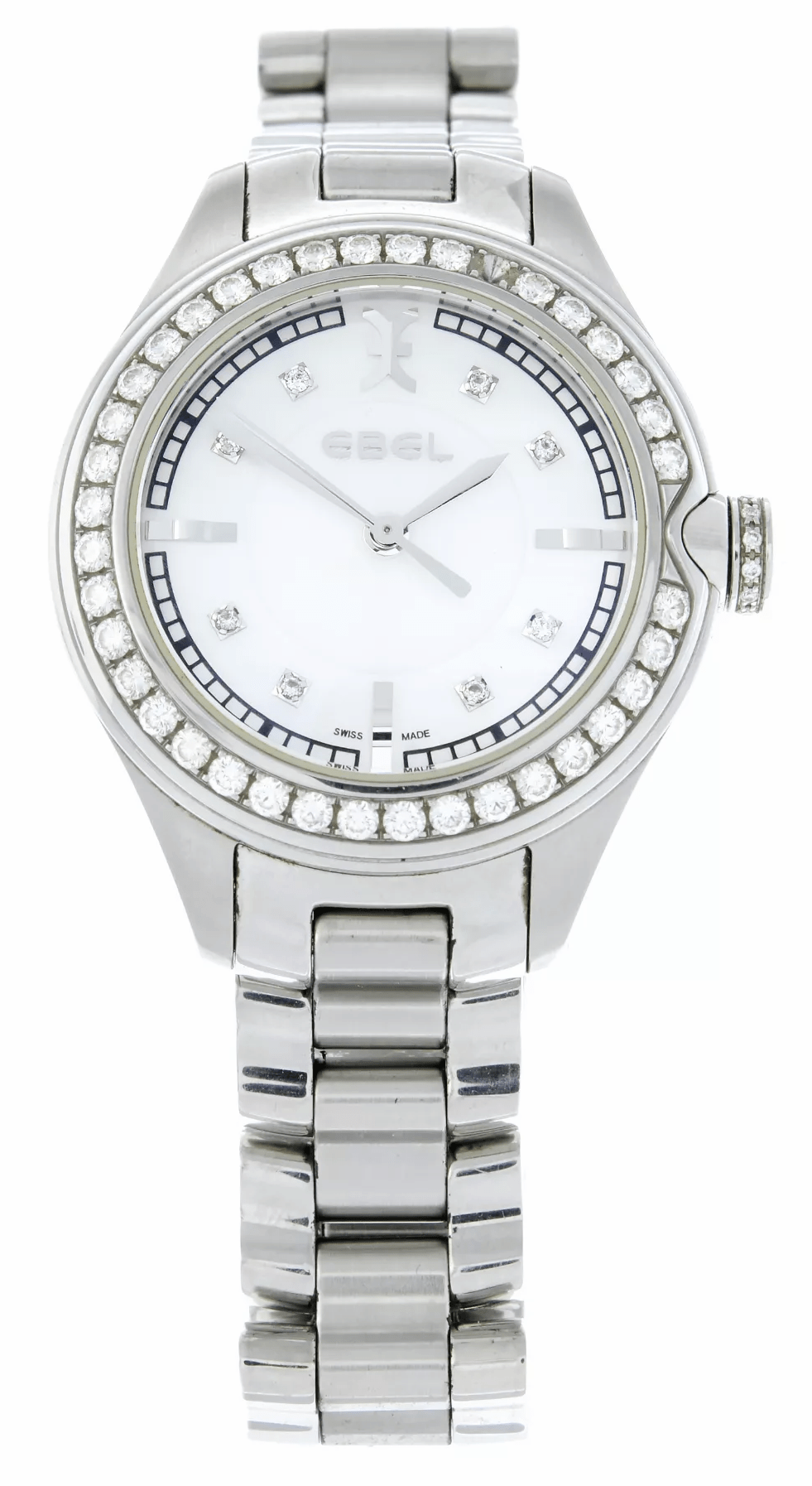 Ebel Onde Diamond Ref. A 316 773 Luxus Diamant Herren / Unisex Armbanduhr Quarz - Sammler - Uhren