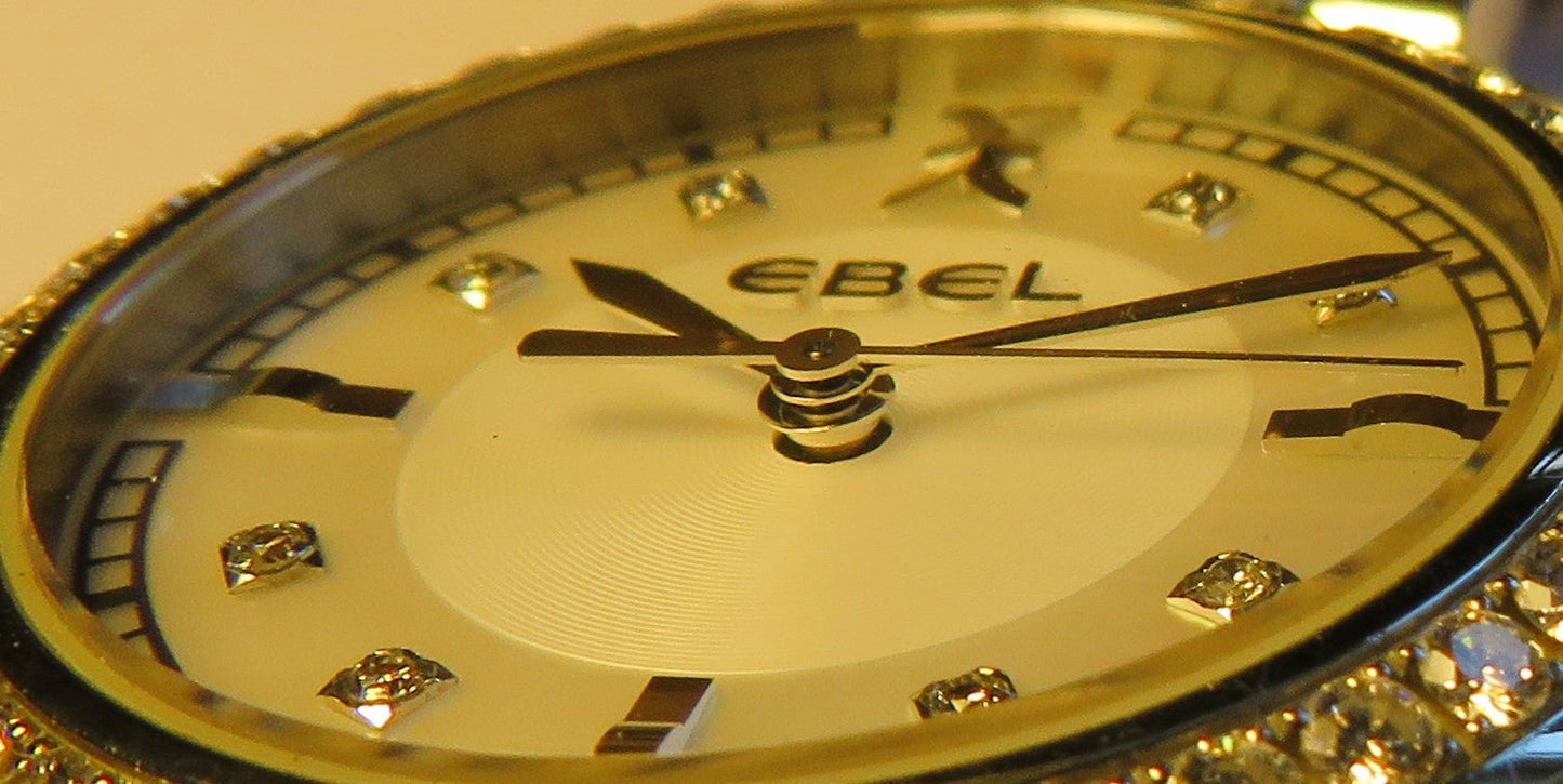 Ebel Onde Diamond Ref. A 316 773 Luxus Diamant Herren / Unisex Armbanduhr Quarz - Sammler - Uhren
