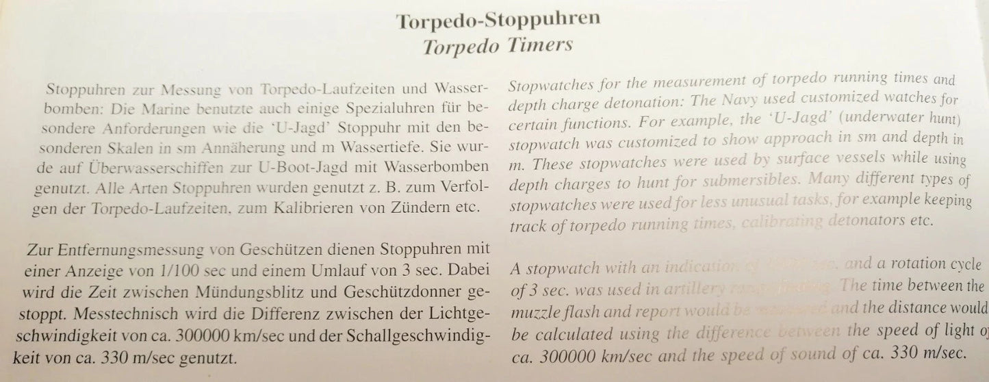 Ed Heuer U - Boot Torpedo Laufzeit Artillerie Stoppuhr Bundeswehr ca. 1970 - Sammler - Uhren