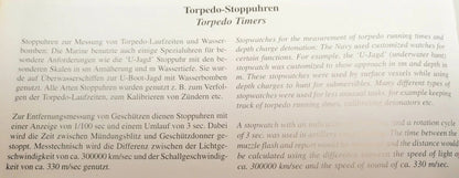 Ed Heuer U - Boot Torpedo Laufzeit Artillerie Stoppuhr Bundeswehr ca. 1970 - Sammler - Uhren