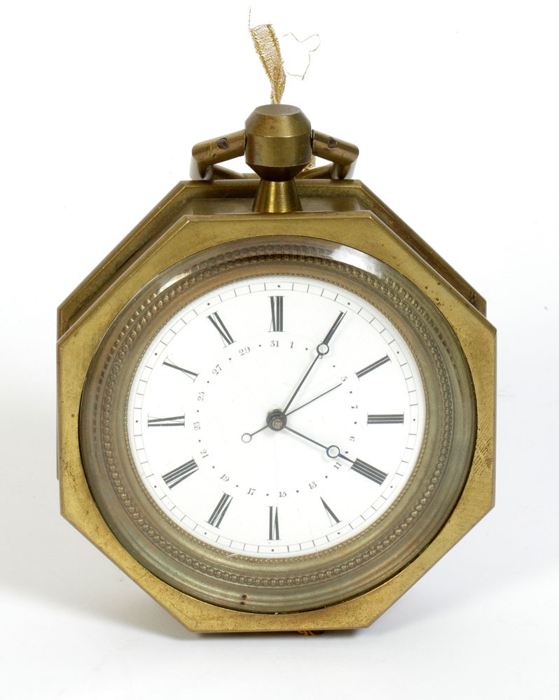 Englische 13cm antike Kutscheruhr Repitition Datum ca. 1760 - Restaurationsobjekt - Sammler - Uhren