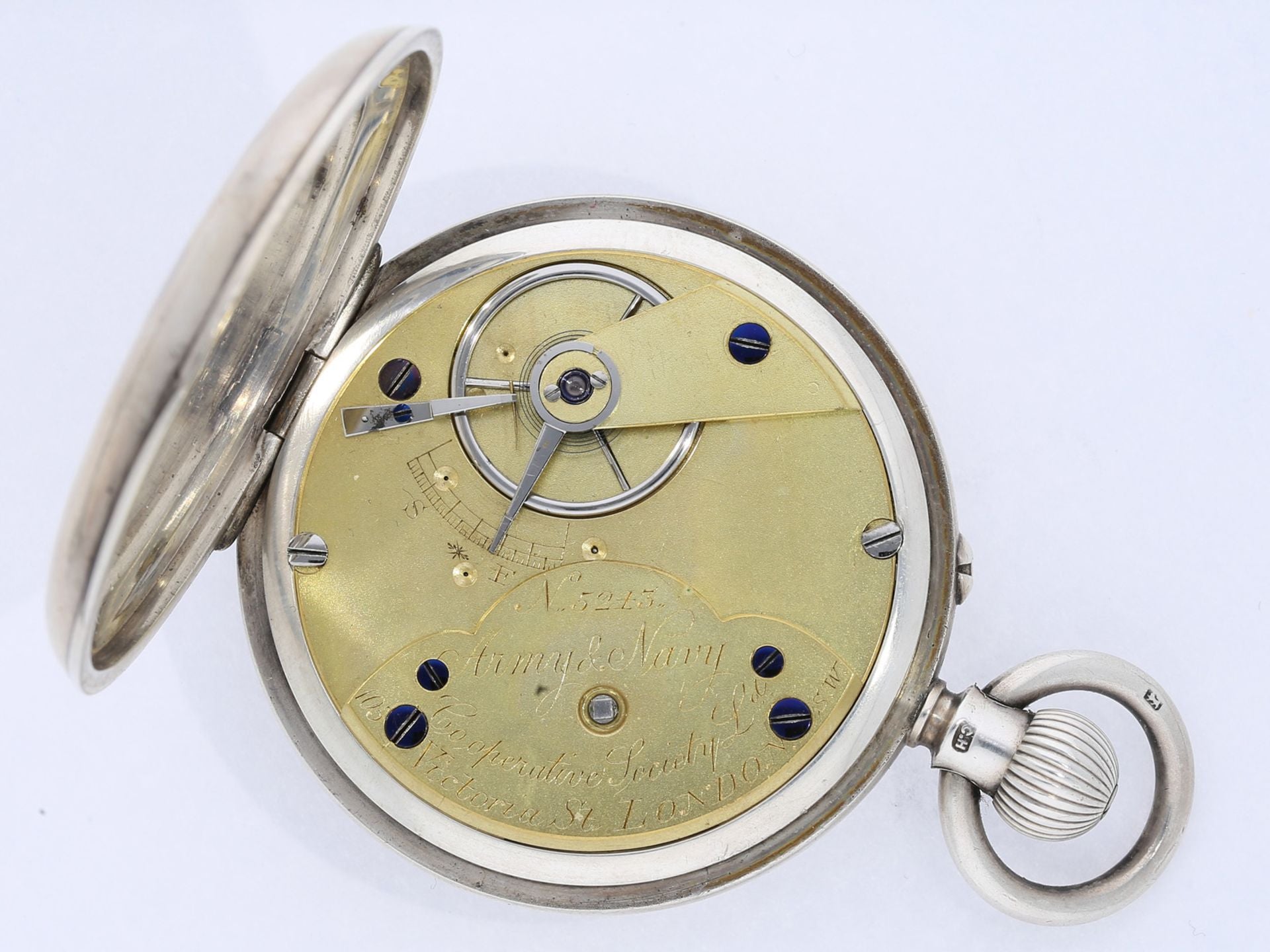 Englische militärische B - Uhr Beobachtungsuhr "Army & Navy" London ca. 1879 - Sammler - Uhren