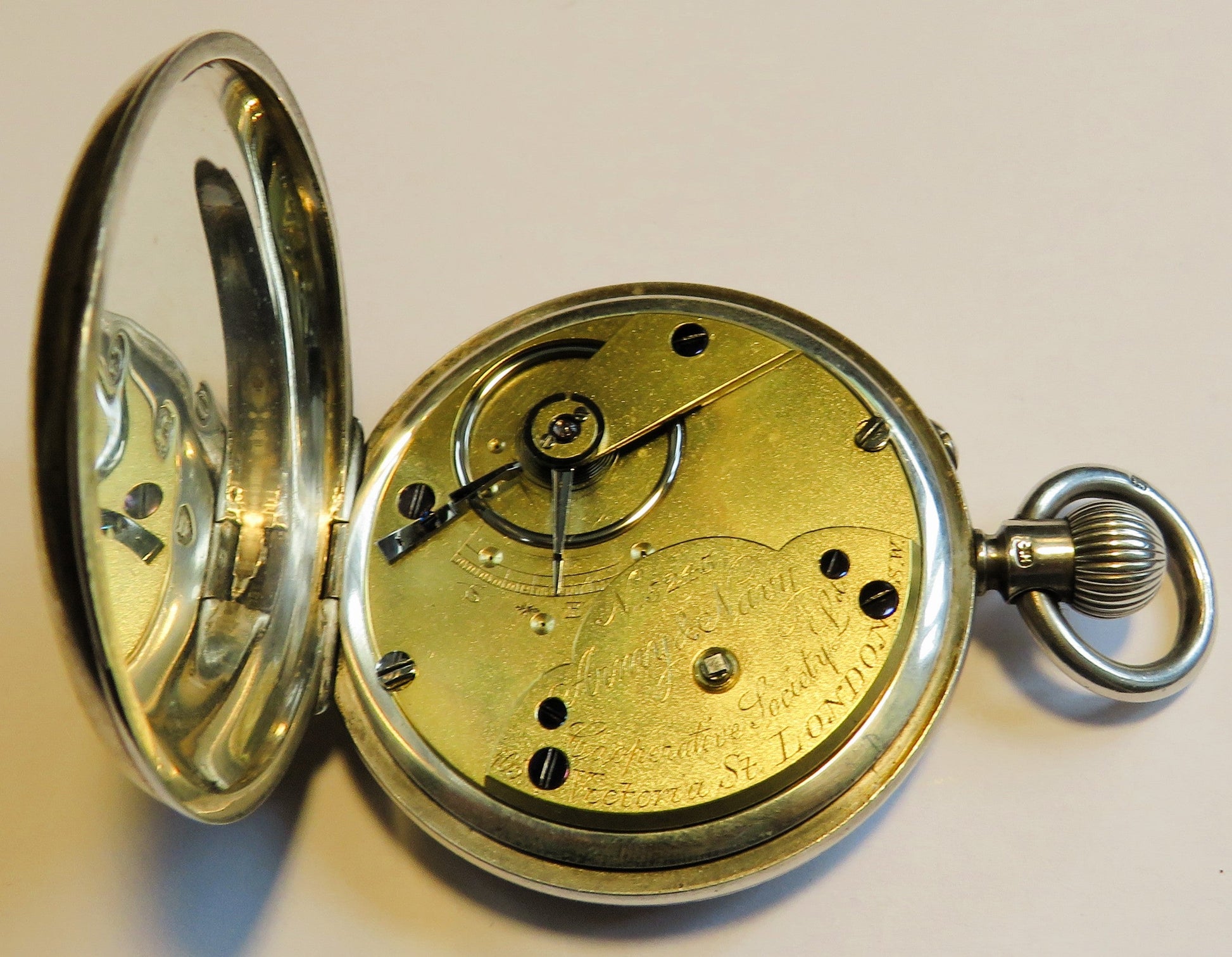 Englische militärische B - Uhr Beobachtungsuhr "Army & Navy" London ca. 1879 - Sammler - Uhren