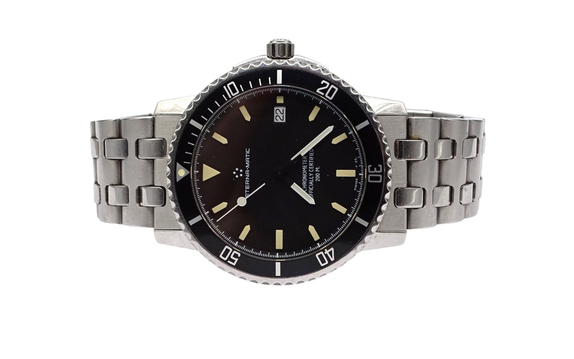 Eternamatic Kontiki Chronometer Taucheruhr Herren Armbanduhr Automatik 200m 1970 - Sammler - Uhren