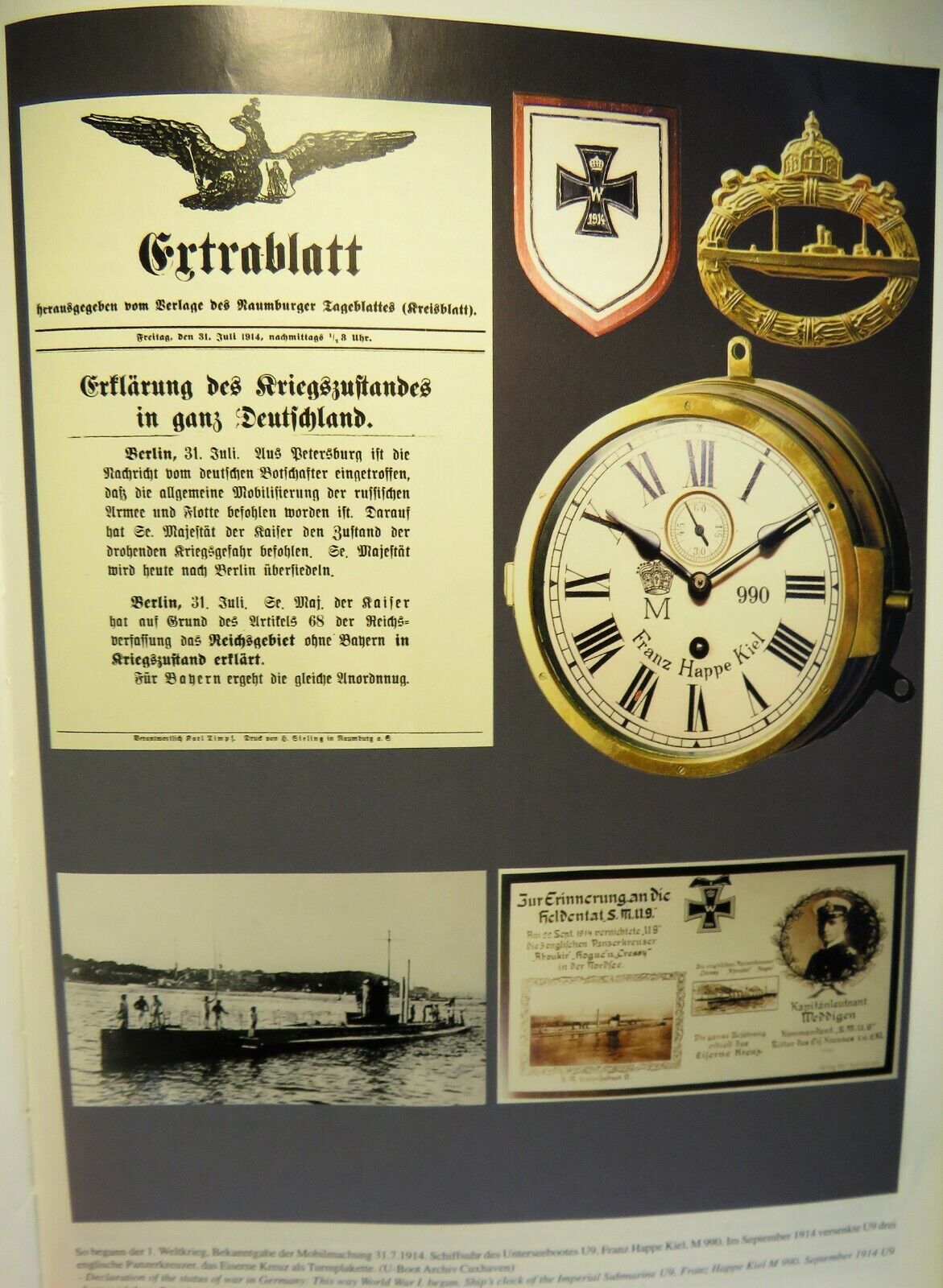 F. W. Kreis Berlin Franz Happe Kiel Schnelläufer Stoppuhr WK WW 1 Fullset OVP - Sammler - Uhren
