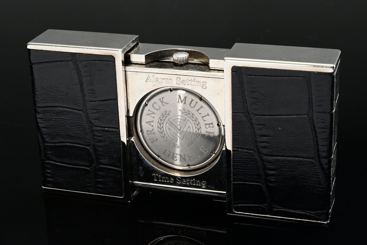 Franck Muller Ermeto seltene Luxus Reise Wecker Tisch Schiebe Uhr Fullset OVP - Sammler-Uhren