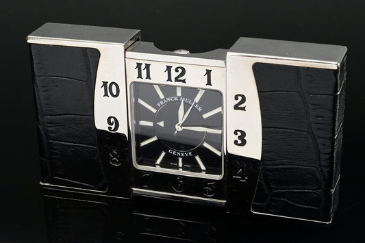 Franck Muller Ermeto seltene Luxus Reise Wecker Tisch Schiebe Uhr Fullset OVP - Sammler-Uhren
