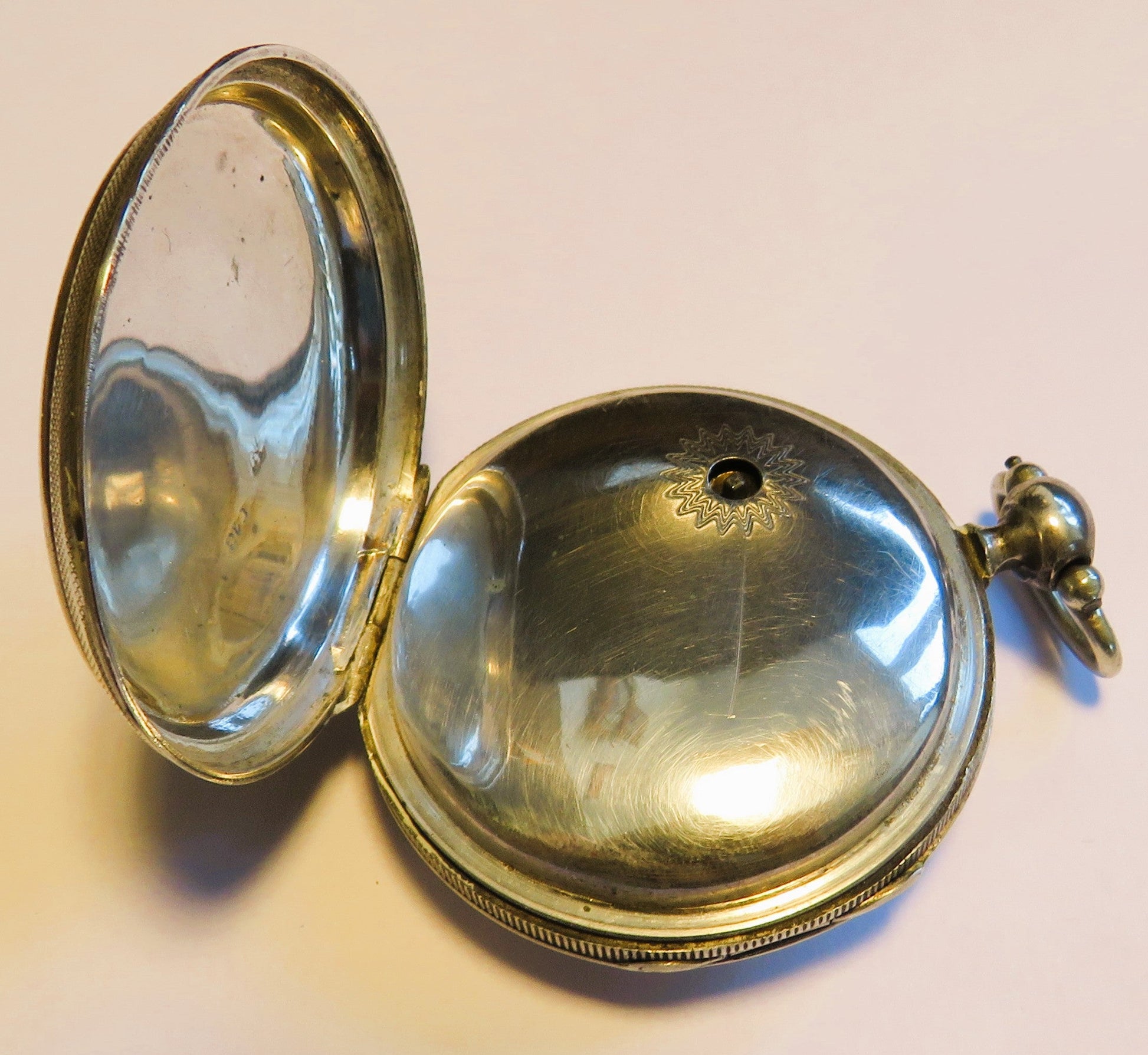 Freres Esquivillon de Choudens Spindel Taschenuhr Silber ca. 1795 - läuft - Sammler - Uhren