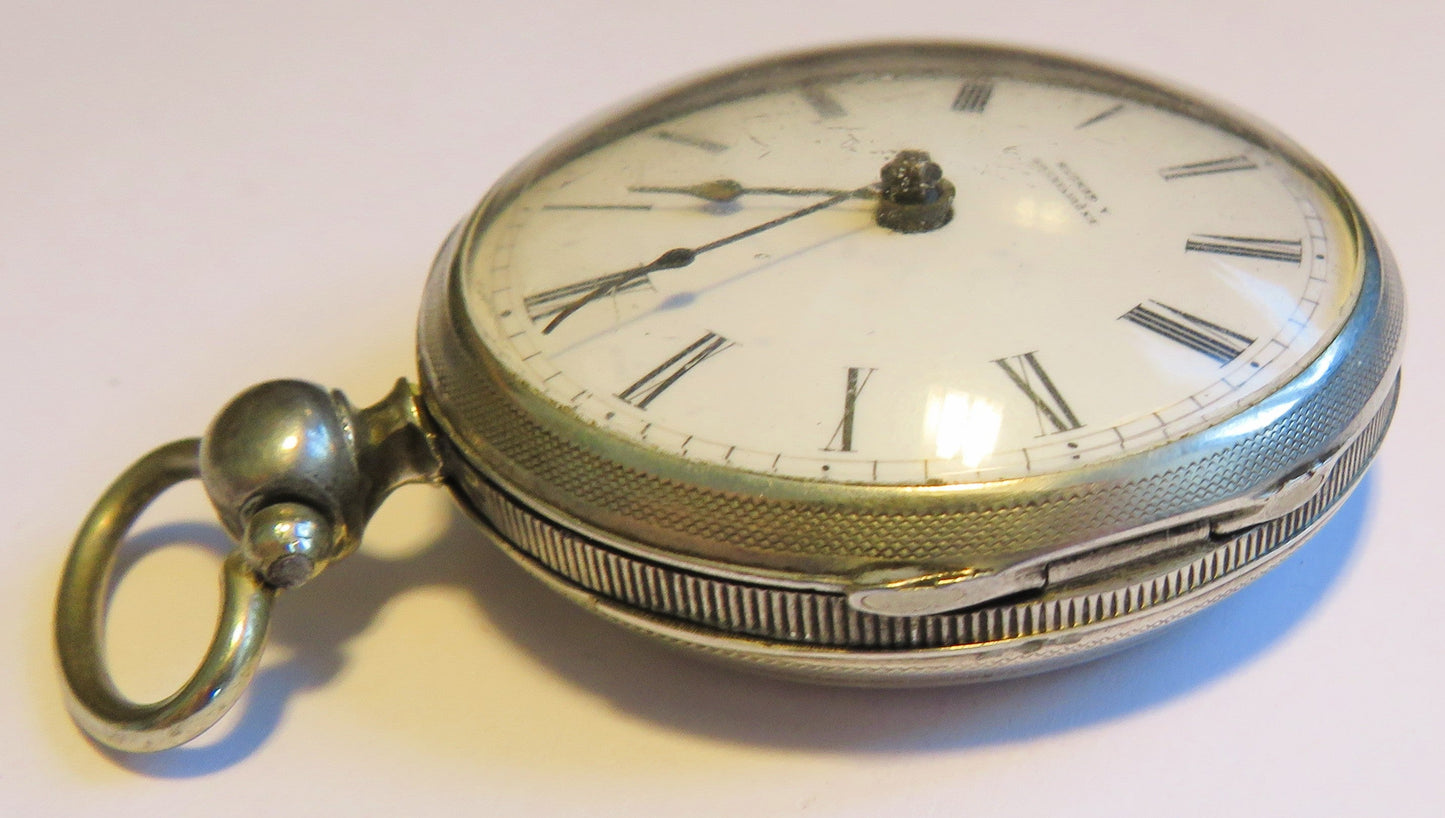 Freres Esquivillon de Choudens Spindel Taschenuhr Silber ca. 1795 - läuft - Sammler - Uhren