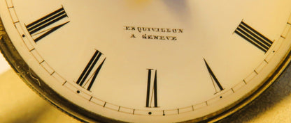 Freres Esquivillon de Choudens Spindel Taschenuhr Silber ca. 1795 - läuft - Sammler - Uhren