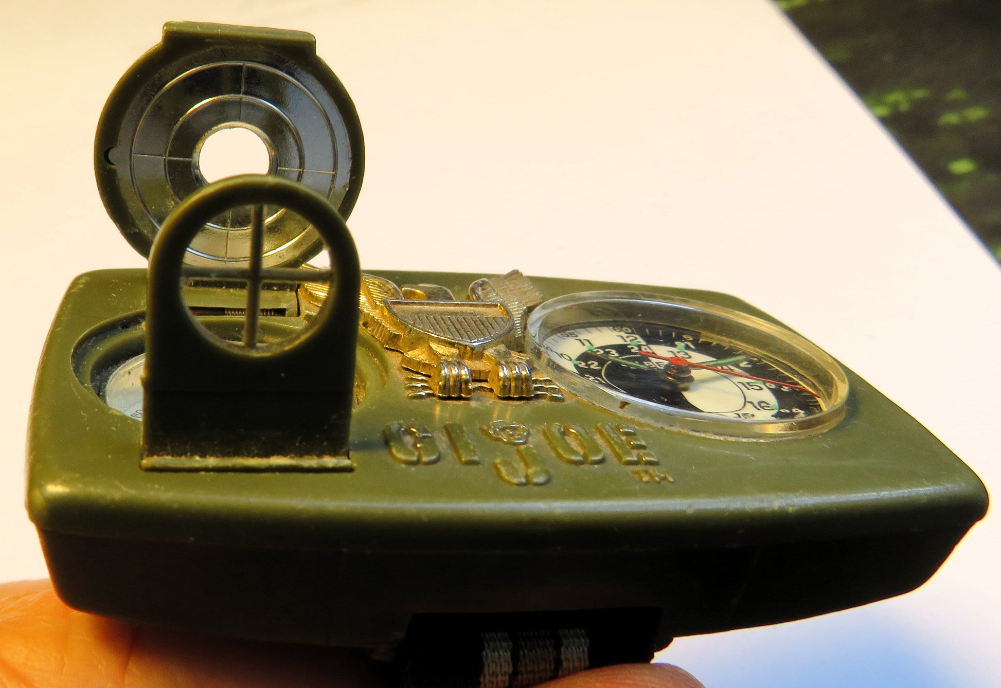 Gilbert GI Joe große mechanische Militäruhr Kompass Vietnam Krieg ca. 1970 - Sammler - Uhren