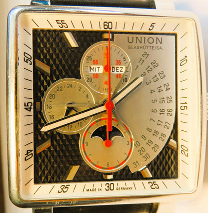 Glashütte Original Averin Herren Chronograph Mondphase Fullset Box Papiere - Sammler - Uhren