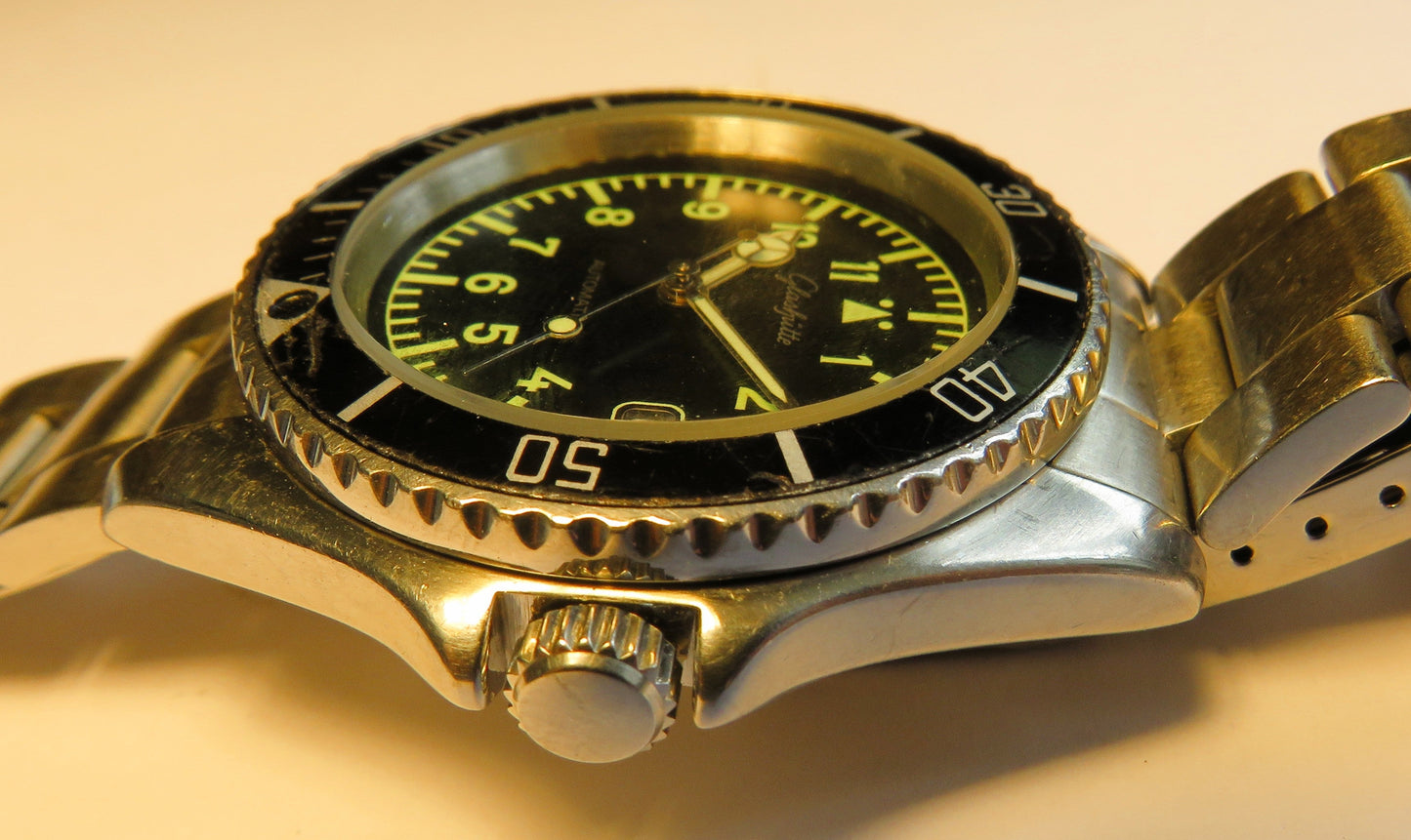 Glashütte Original GUB Taucher Piloten Automatik Herren Uhr 3241 Drehlünette - Sammler - Uhren