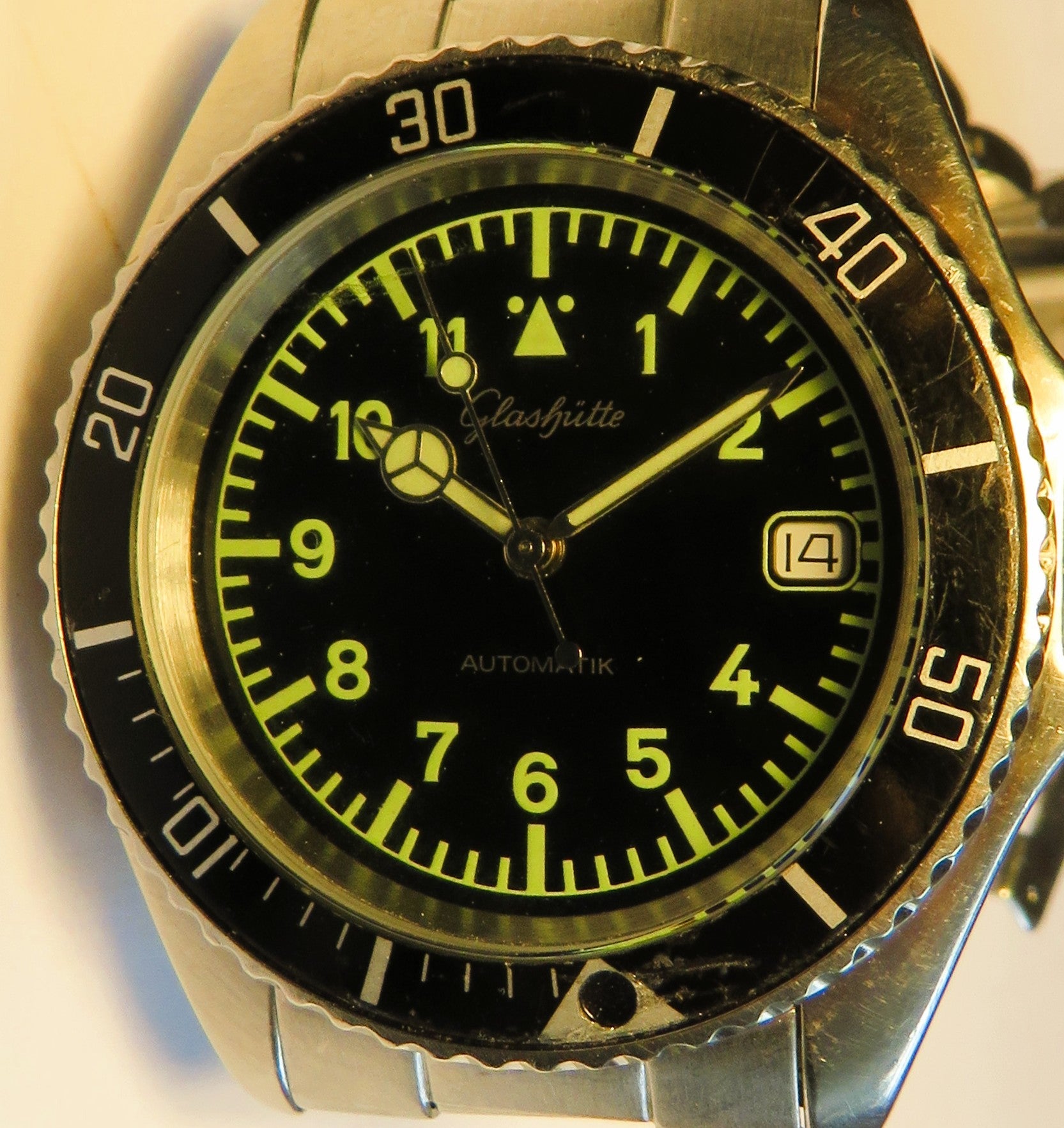 Glashütte Original GUB Taucher Piloten Automatik Herren Uhr 3241 Drehlünette - Sammler - Uhren