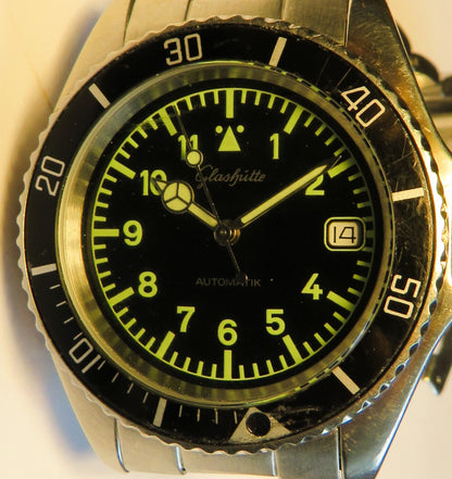 Glashütte Original GUB Taucher Piloten Automatik Herren Uhr 3241 Drehlünette - Sammler - Uhren