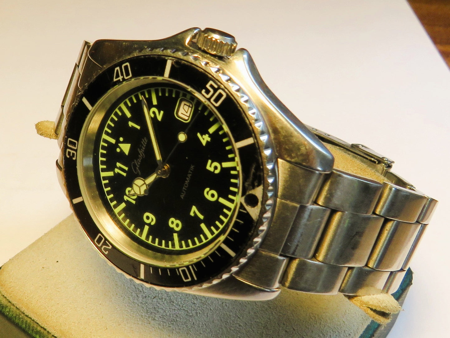 Glashütte Original GUB Taucher Piloten Automatik Herren Uhr 3241 Drehlünette - Sammler - Uhren