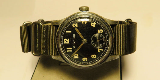 Glycine Dienstuhr D.H. Wehrmachtswerk AS 1130 Heer Wehrmacht WK2 - Sammler - Uhren