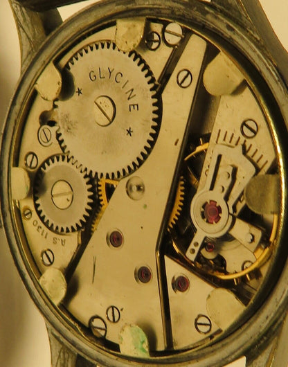 Glycine Dienstuhr D.H. Wehrmachtswerk AS 1130 Heer Wehrmacht WK2 - Sammler - Uhren
