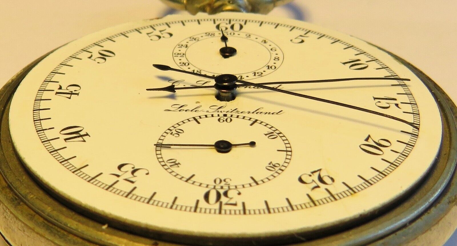 Guinand Rattrapante Split Seconds Schaltrad Chronograph Stoppuhr4 Adjustments - Sammler - Uhren